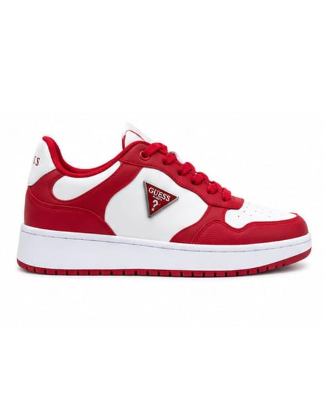 ❤️ GUESS® Sneakers Mujer – Red & White
