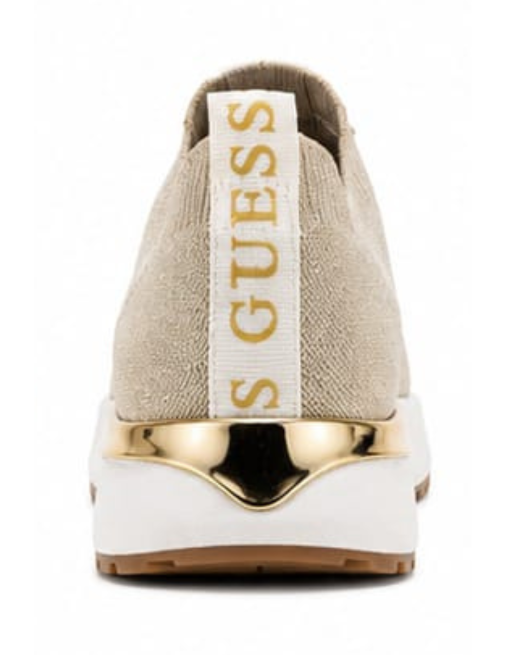 👟 GUESS® Sneakers Mujer – Beige & Gold