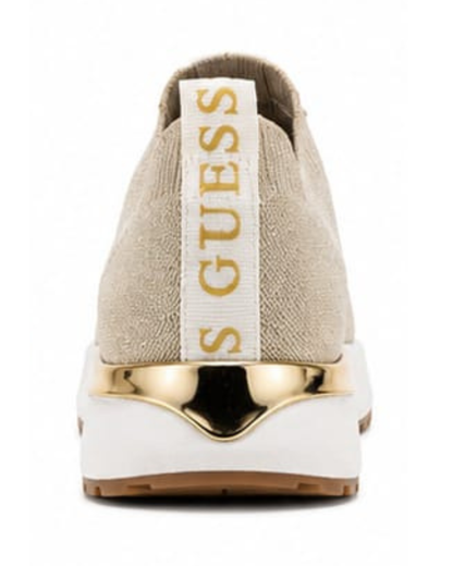 👟 GUESS® Sneakers Mujer – Beige & Gold
