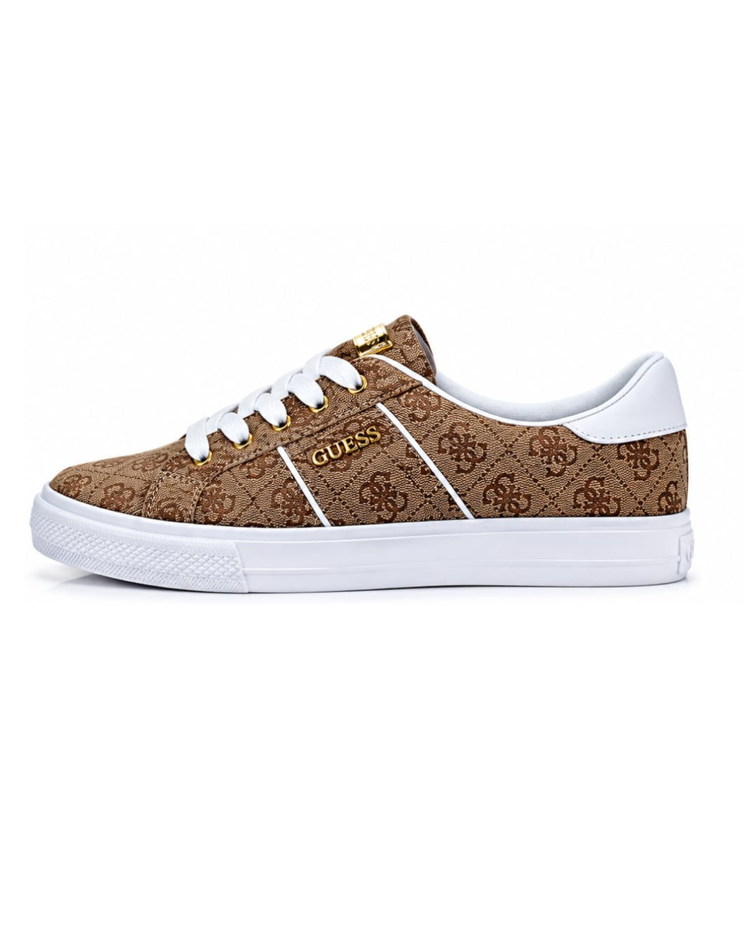 GUESS® Sneakers Mujer Monograma Café & Blanco