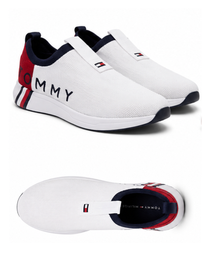 Zapatillas Tommy Hilfiger — Blanco, Rojo y Azul con Estilo Premium