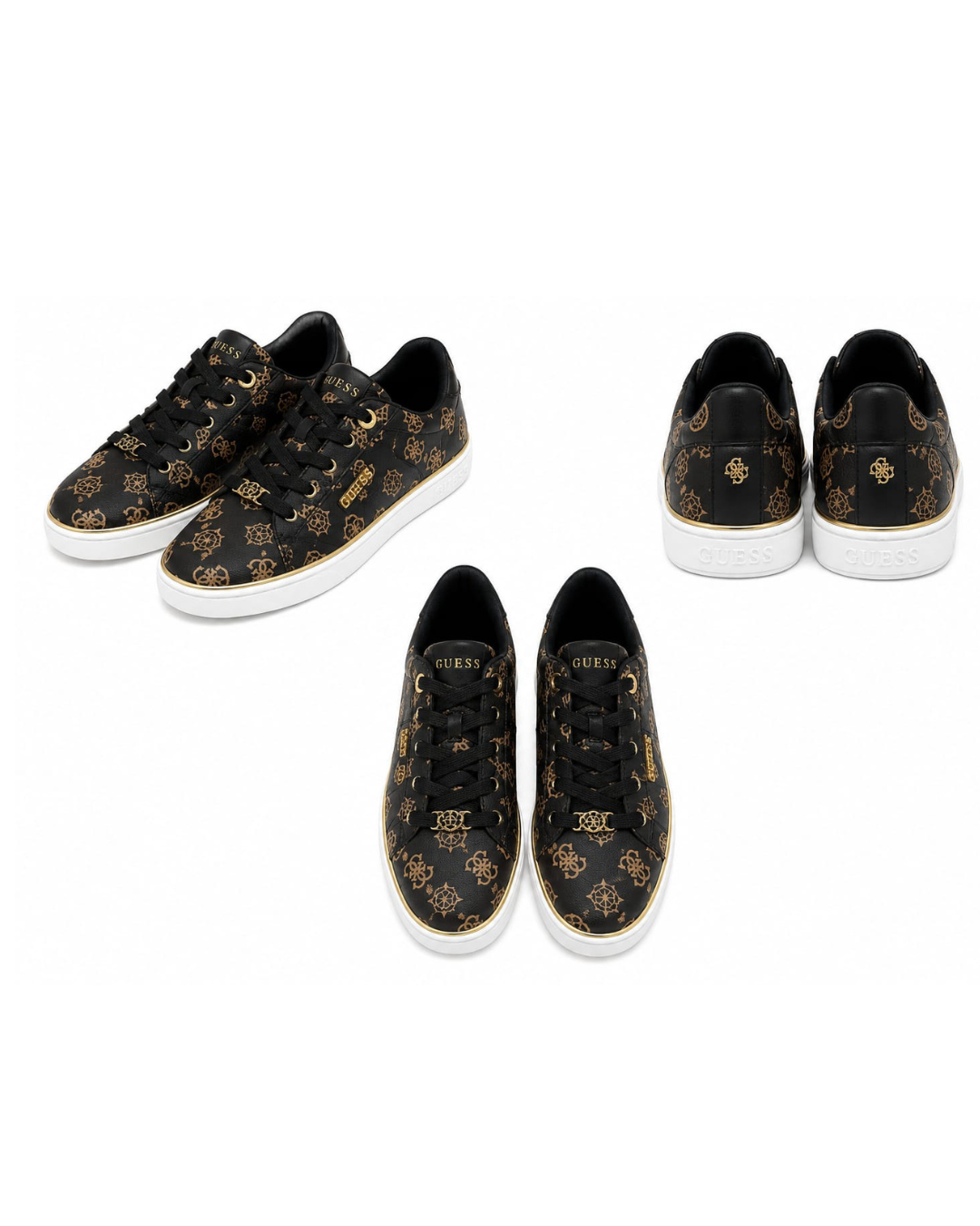 Zapatillas GUESS — Negro y Dorado