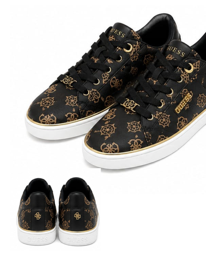 Zapatillas GUESS — Negro y Dorado