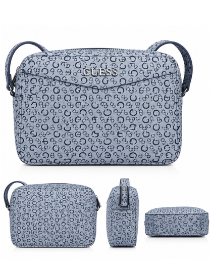 Cartera Crossbody GUESS Monograma