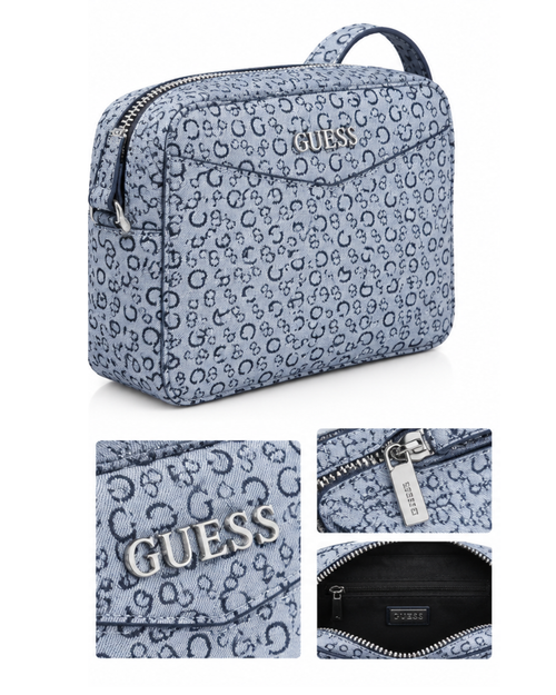 Cartera Crossbody GUESS Monograma