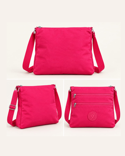 Cartera / Bandolera Kipling Alvar Fucsia