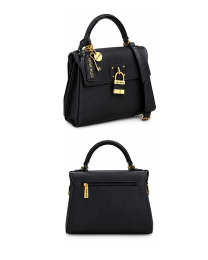 🖤 CARTERA STEVE MADDEN – NEGRA CON DETALLES DORADOS